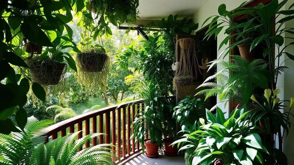 Plantas ideais para varandas com sombra