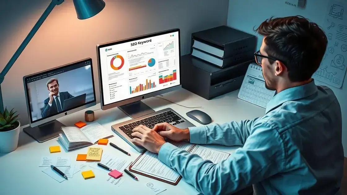 Planejamento de conteúdo focado em SEO para webinars