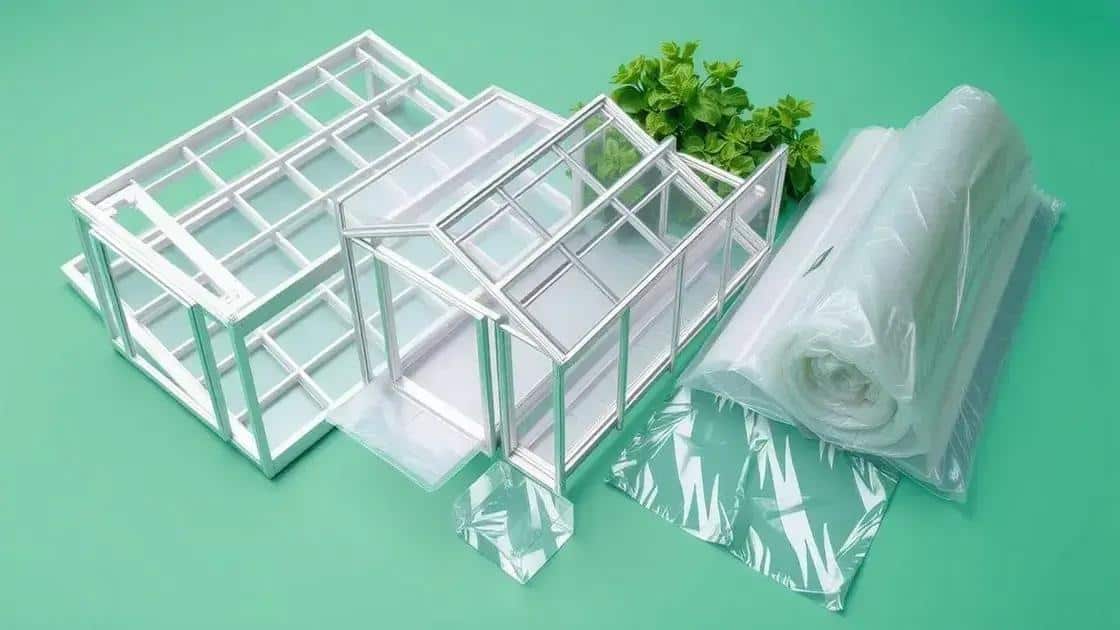 Materiais ideais para estufas
