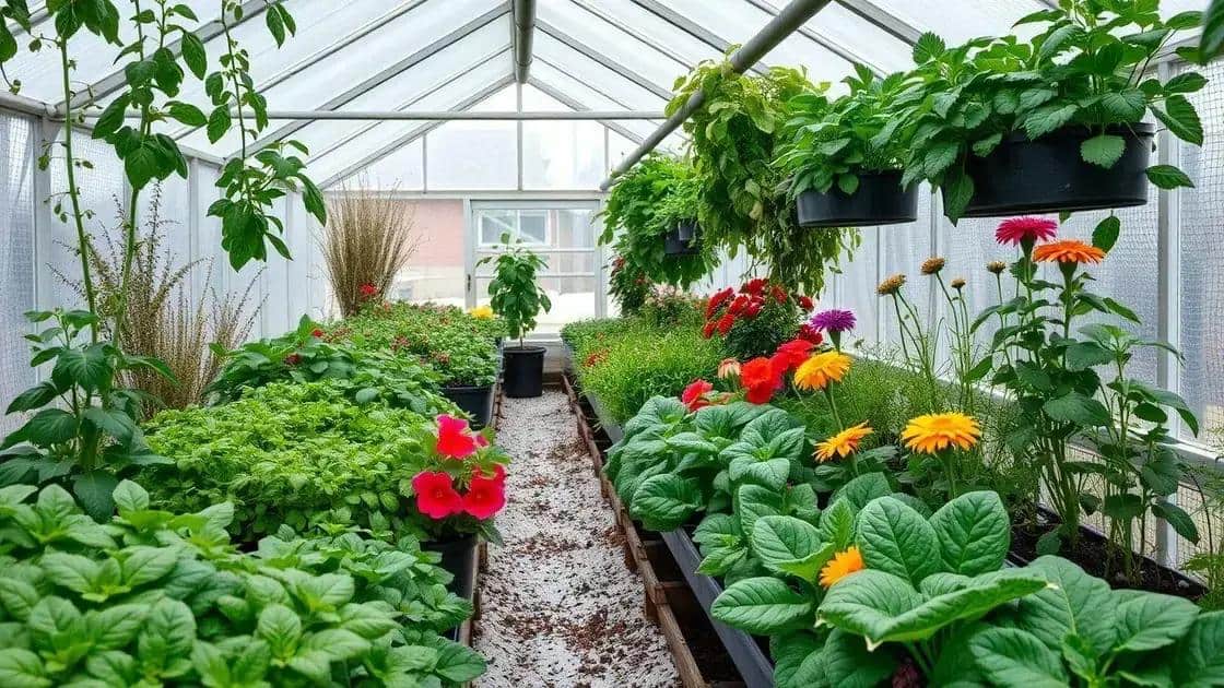 Plantas recomendadas para estufas no inverno