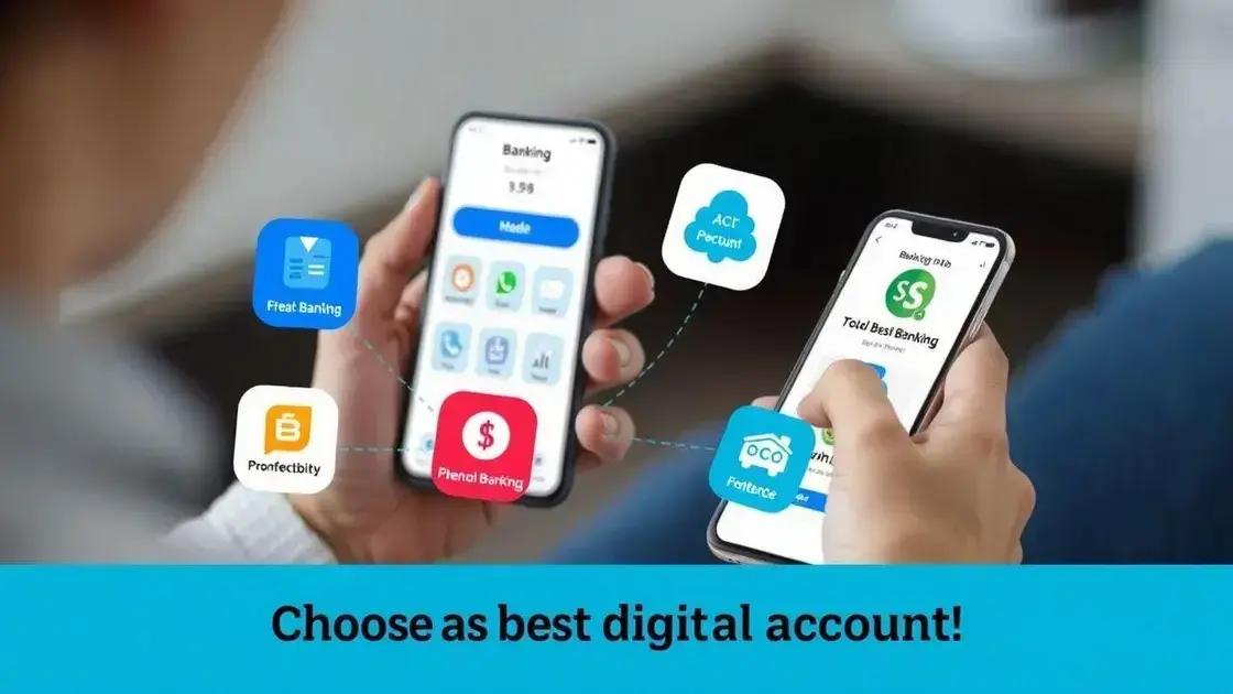 como escolher a melhor conta digital para seu perfil