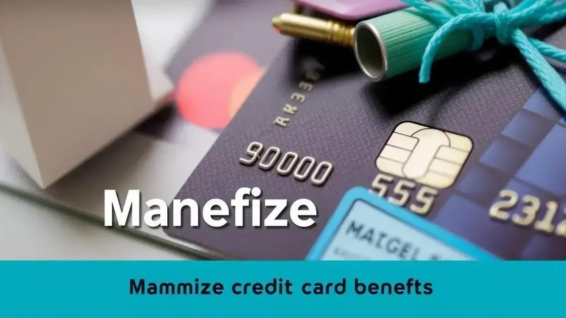 cartões de crédito: dicas para maximizar benefícios