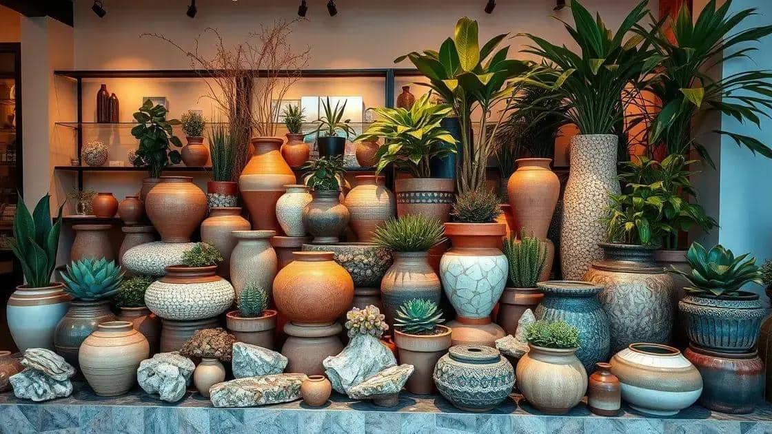 Vasos e materiais: como harmonizar com a decoração