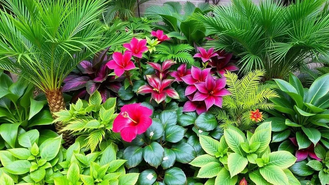 Selecionando plantas que combinam com o tema