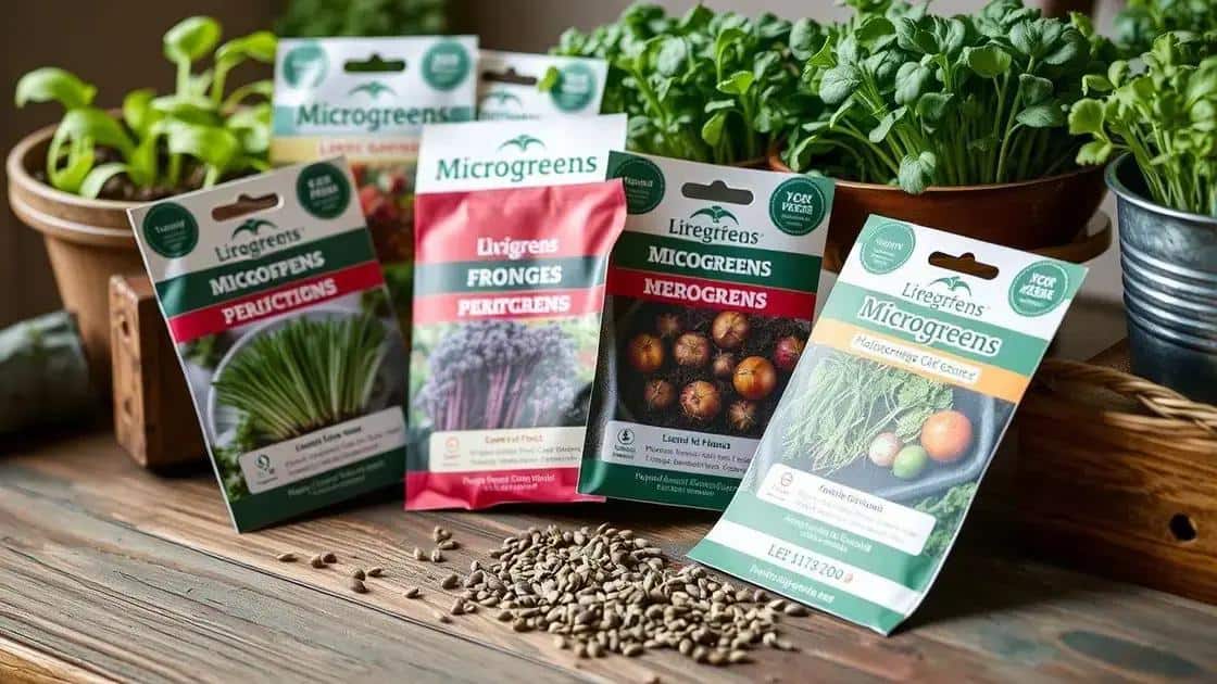 Como escolher as sementes para microgreens