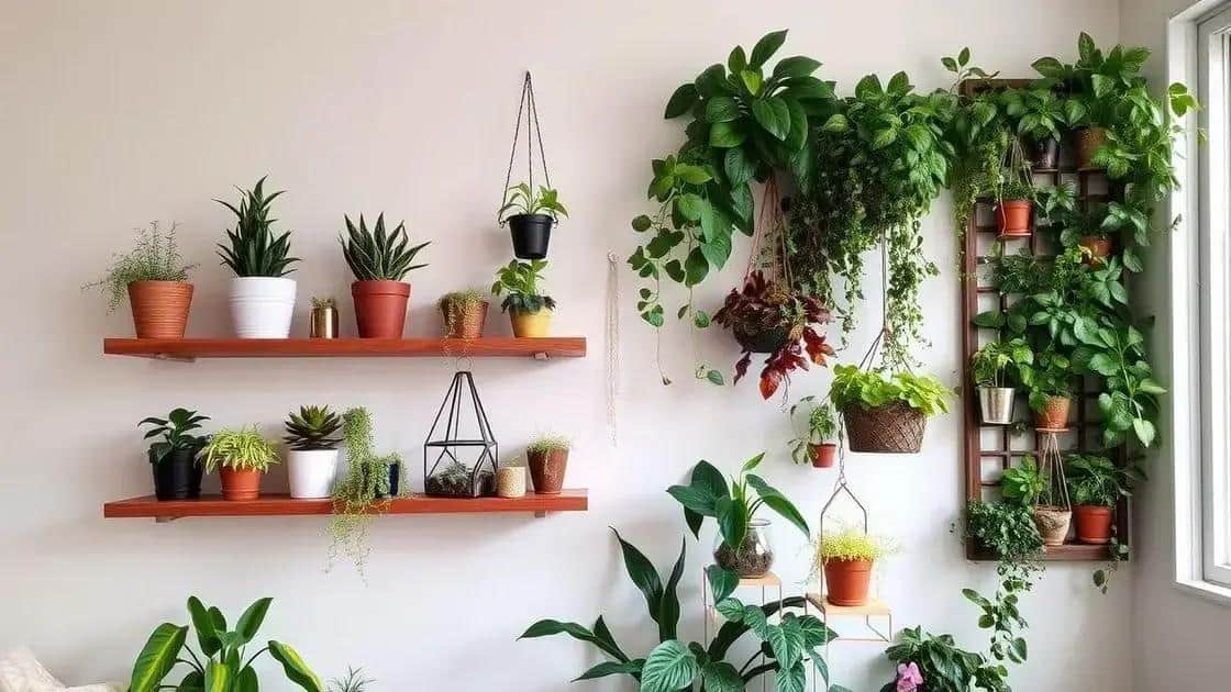 Ideias criativas para expor suas plantas