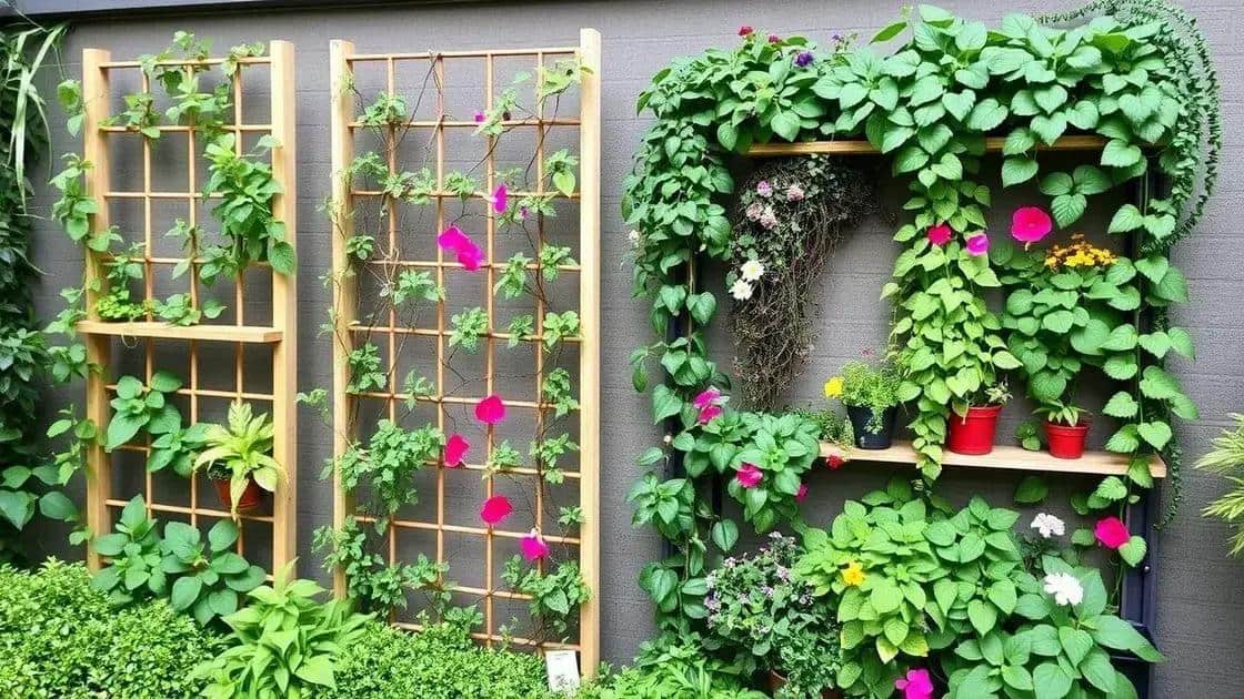 uso de suportes verticais no cultivo