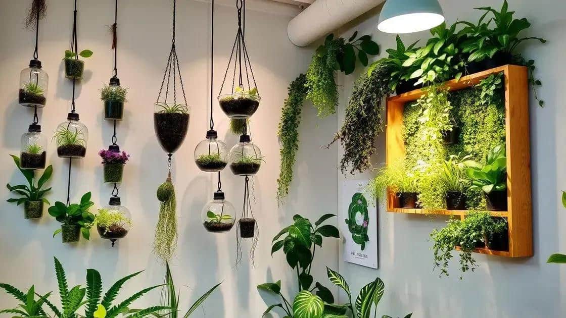 ideias criativas de decoração verde