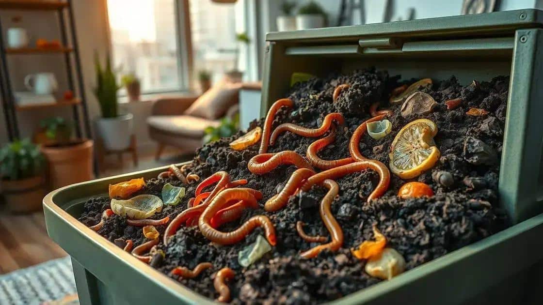O que é compostagem com minhocas?