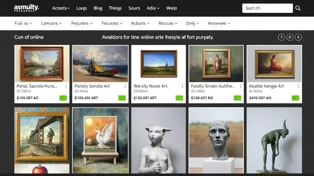 Plataformas paraComprar e vender arte online