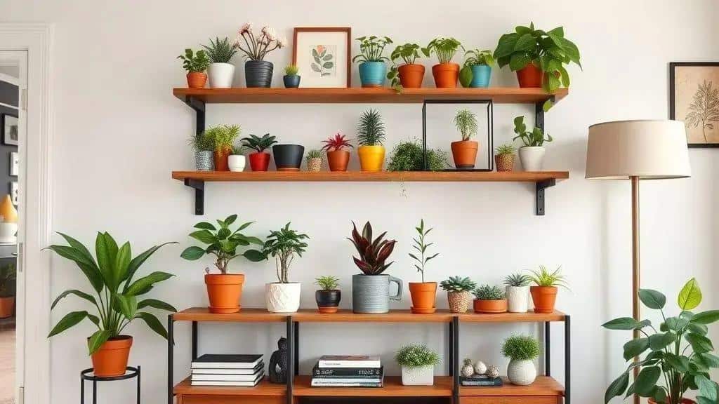 Ideias criativas para disposição de pequenos vasos